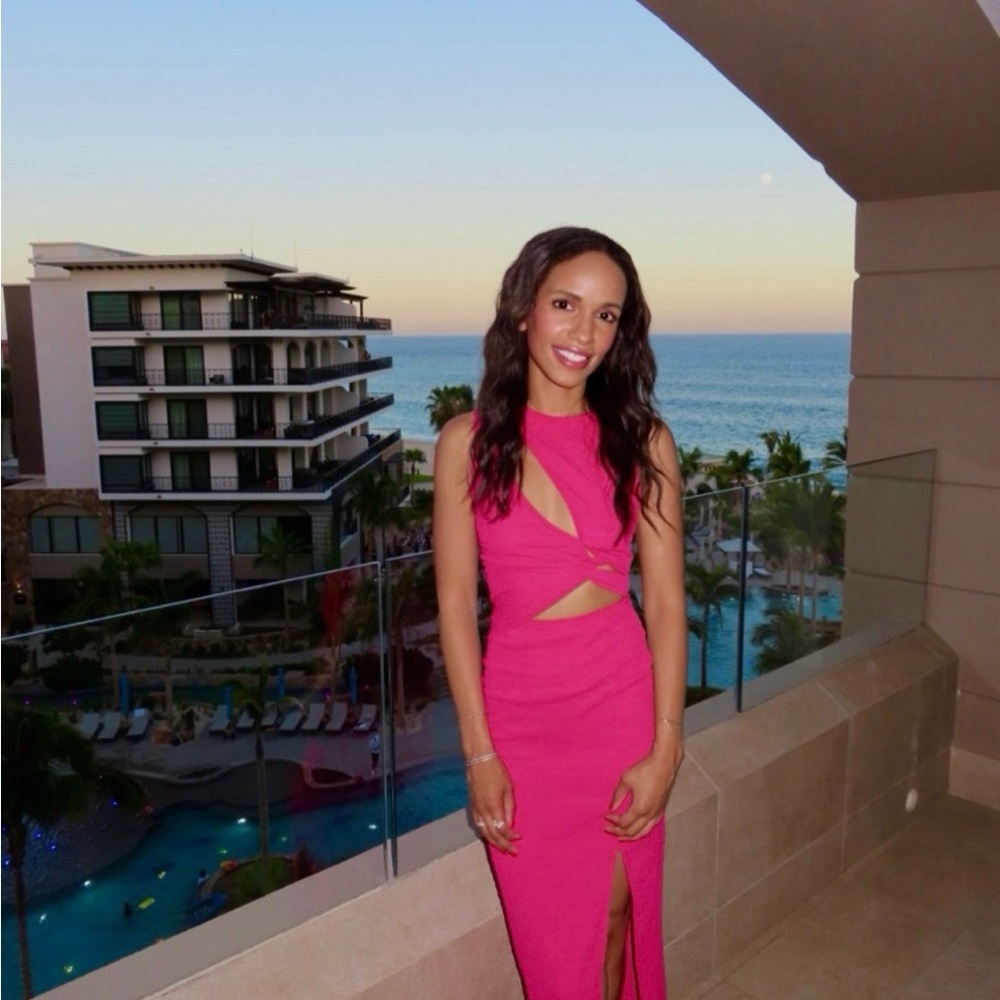 Pink Cutout Dress